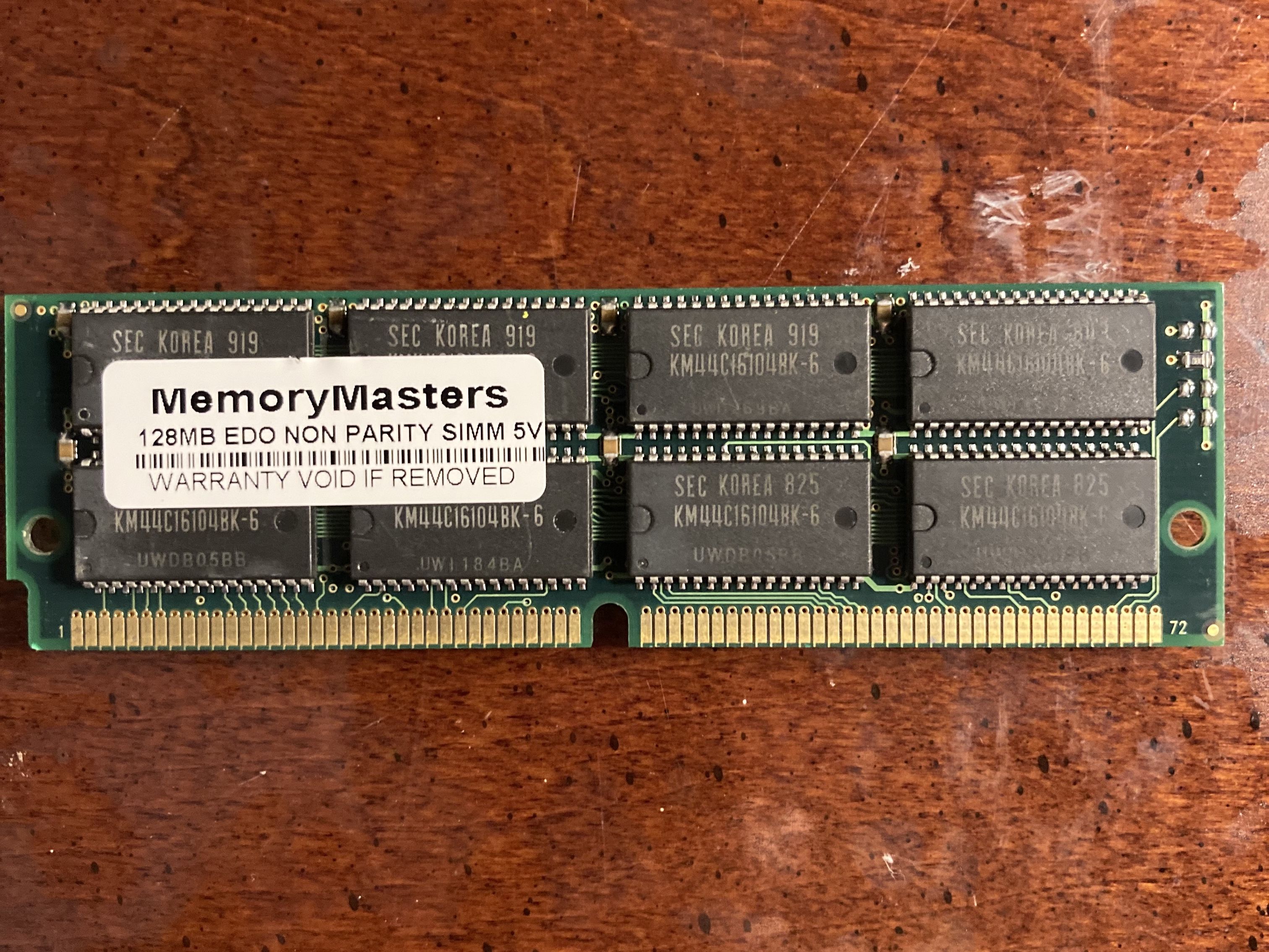 128MB non-Parity 72pin SIMM Memory RAM 60ns for Apple Mac LC575 