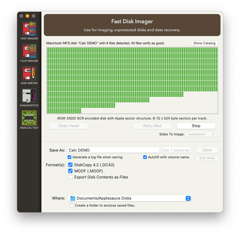 A disk that read cleanly